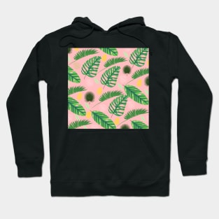 Palm Escapade_Pink Hoodie